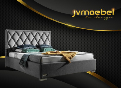 Designer Bett Textil Schlafzimmer Design Möbel Luxus Betten Polster Gestell Neu